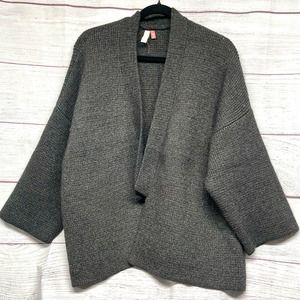 Pilcro Charcoal Gray Open Front Kimono Cardigan size OS